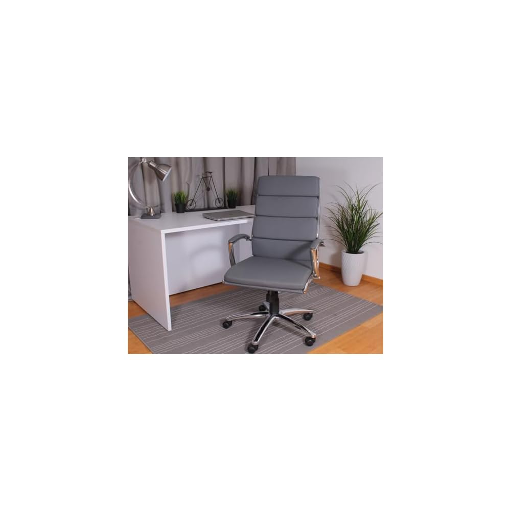 Boss Office Products CaressoftPlus Executive Chair, Grey