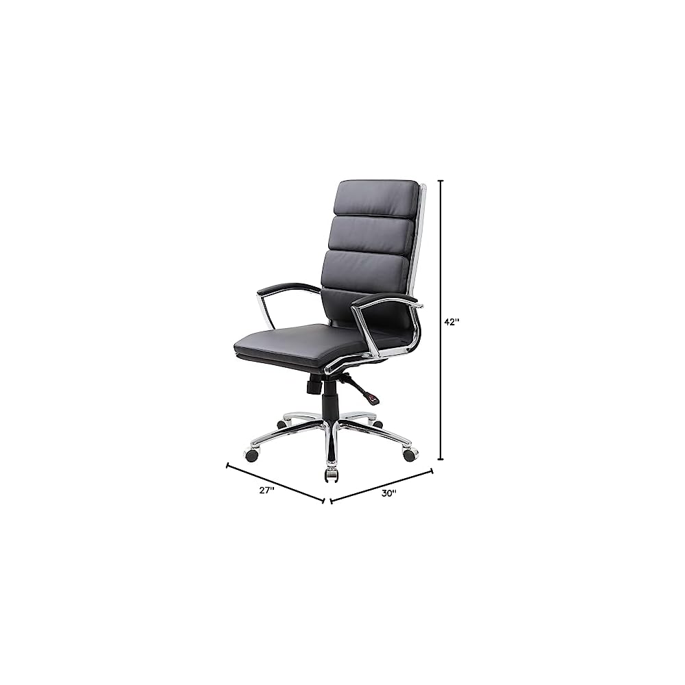 Boss Office Products CaressoftPlus Executive Chair, Grey