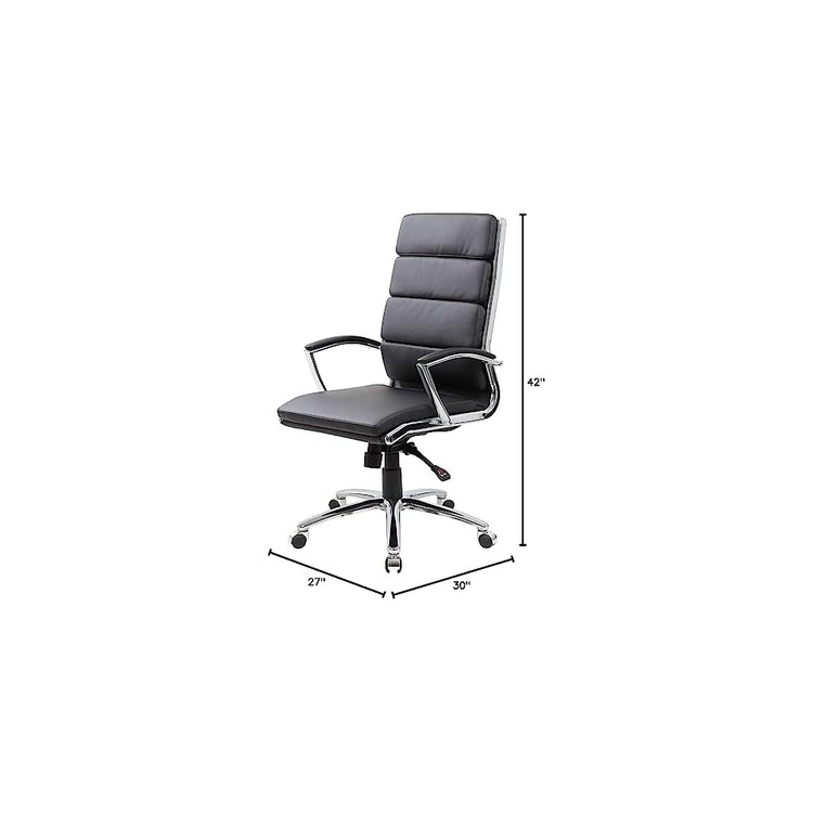 Boss Office Products CaressoftPlus Executive Chair, Grey